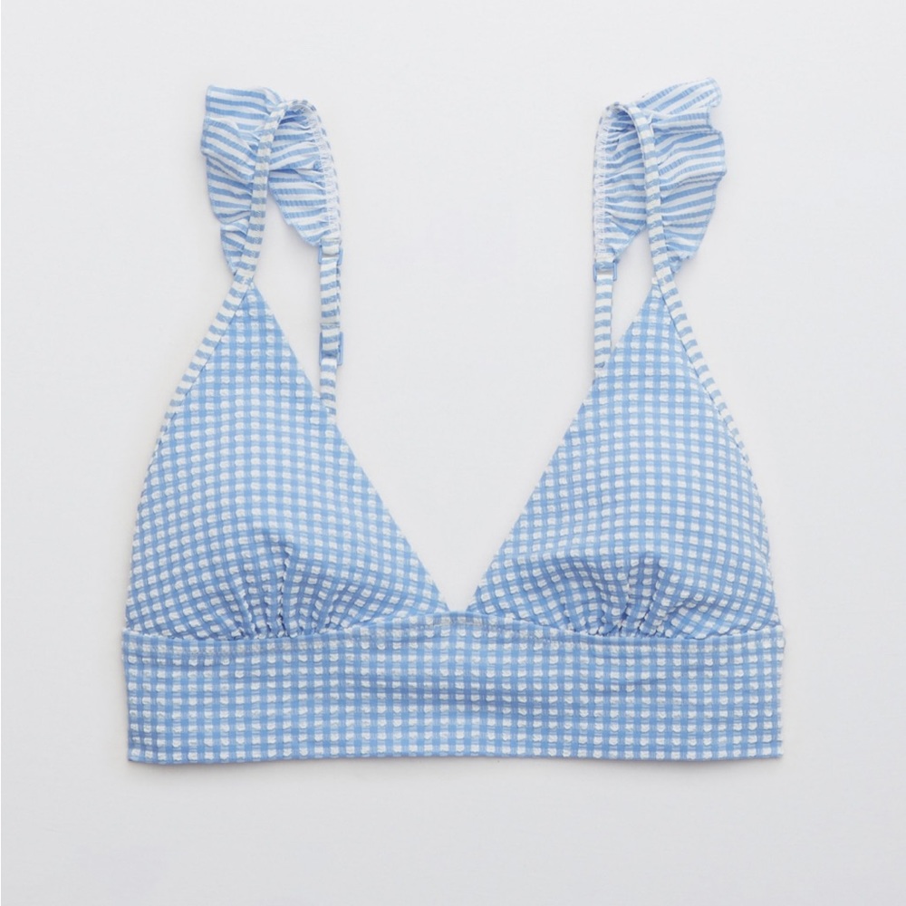 Aerie Seersucker Ruffle Bikini (TOP & BOTTOM)